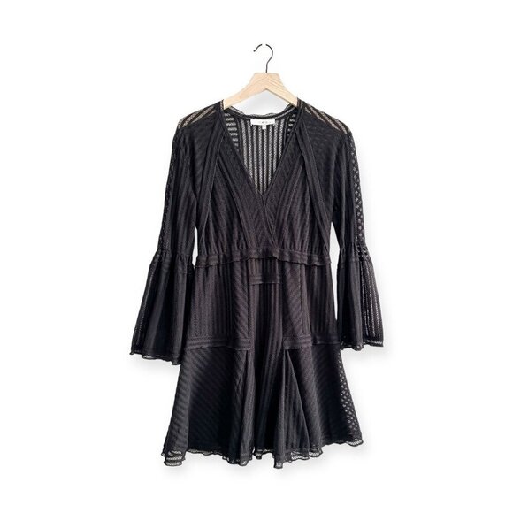 Iro Gwen Black Mesh Dress, Size‎ 40 EU/M - Picture 1 of 16